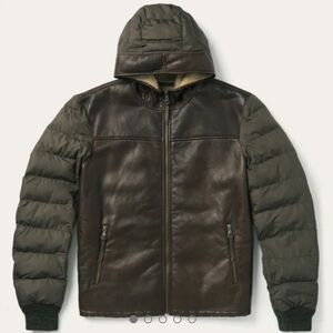 STETSON HOODED SUEDE JACKET • Size: Small • Color: Brown